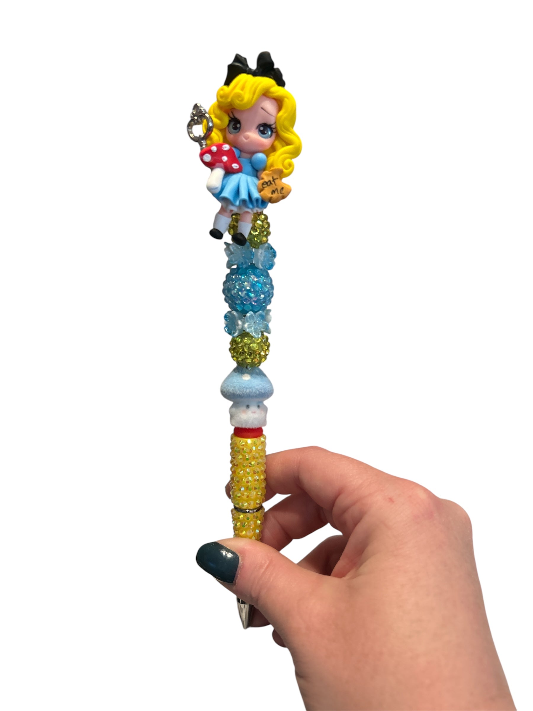 Girl Looking for White Rabbit Clay Pen